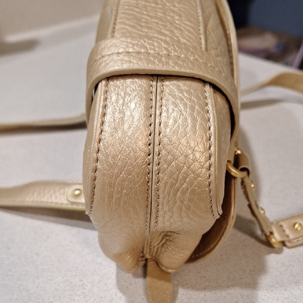NWOT Cole Haan Cream Shoulder Bag with Leather Material and Slouchy Shape - Picture 7 of 14